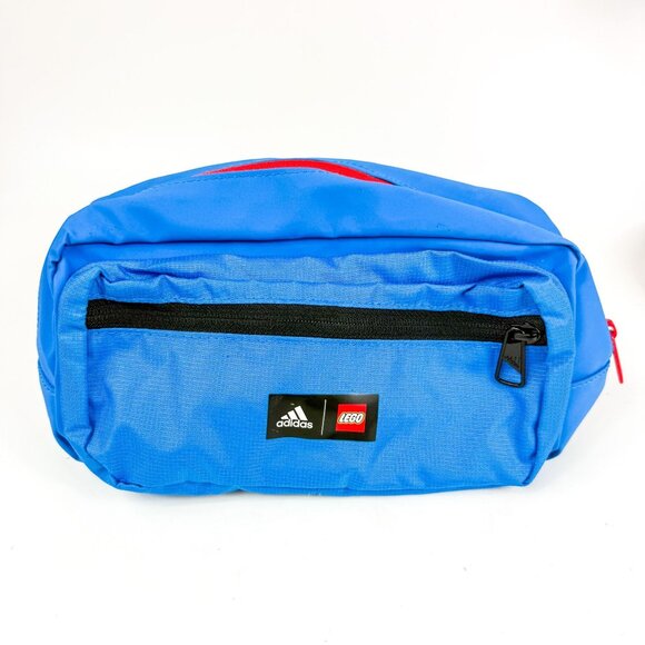 Adidas Lego Blue Waist Bag Fanny Pack Adjustable Strap 2021 Limited Edition - Picture 1 of 8